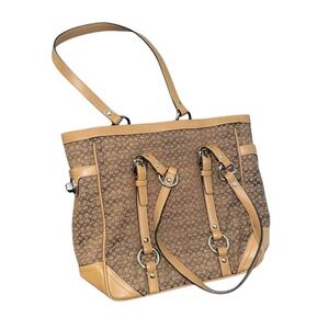 COACH Signature Gallery Monogram Tote Handbag